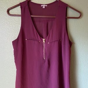 Charlotte Russe Medium Maroon Tank